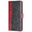 OPPO Find X8s+ 5G Leather Phone Case, Contrast Color, Red/Black - 2