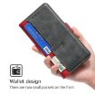 OPPO Find X8s+ 5G Leather Phone Case, Contrast Color, Red/Black - 5