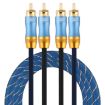 EMK 1.5m RCA Male to Male Gold Plated Audio Cable for TV/Amplifier/DVD - 1