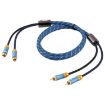 EMK 1.5m RCA Male to Male Gold Plated Audio Cable for TV/Amplifier/DVD - 3