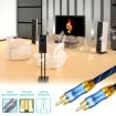 EMK 2m RCA Male to Male Gold Plated Audio Cable for TV/Amplifier/DVD - 8
