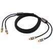 EMK 2m RCA Male to Male Gold Plated Audio Cable for TV/Amplifier/DVD - 3