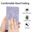 OPPO A5x 4G/5G Global Butterfly Embossed Flip Leather Case - Purple - 7
