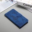 OPPO A5x 4G/5G Global Butterfly Embossed Flip Leather Case - Blue - 2