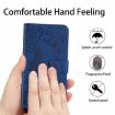 OPPO A5x 4G/5G Global Butterfly Embossed Flip Leather Case - Blue - 7