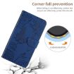 OPPO A5x 4G/5G Global Butterfly Embossed Flip Leather Case - Blue - 8