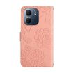 OPPO A5x 4G/5G Global Butterfly Embossed Flip Leather Case Pink - 3