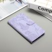OPPO A5 5G Butterfly Embossed Flip Leather Case - Purple - 2