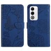 OPPO A5 5G Blue Butterfly Embossed Flip Leather Phone Case Global HT03 - 1