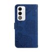 OPPO A5 5G Blue Butterfly Embossed Flip Leather Phone Case Global HT03 - 3