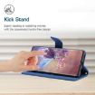 OPPO A5 5G Blue Butterfly Embossed Flip Leather Phone Case Global HT03 - 5
