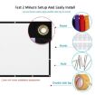 180" 16:9 Folding Polyester Projector Film Curtain - Simple & Thin - 6
