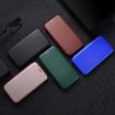 OPPO Reno14 5G Global Brown Carbon Fiber Texture Flip Leather Case - 8