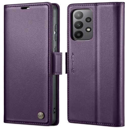Samsung Galaxy A33 5G CaseMe 023 Butterfly RFID Leather Case Purple - 1