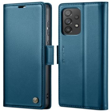 Samsung Galaxy A73 5G CaseMe 023 Butterfly Buckle RFID Leather Case Blue - 1