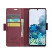 Samsung Galaxy S20+ CaseMe 023 Butterfly Buckle RFID Leather Case Red - 4