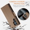 Samsung Galaxy S22 Ultra 5G CaseMe 023 Leather RFID Phone Case Brown - 6