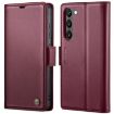 Samsung Galaxy S23 5G CaseMe 023 Leather Case RFID Anti-theft Wine Red - 1