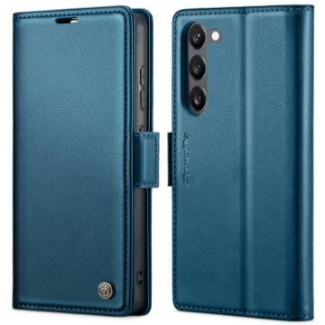 Samsung Galaxy S23+ 5G CaseMe 023 Butterfly Buckle RFID Leather Case Blue - 1
