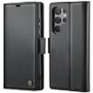 Samsung Galaxy S23 Ultra 5G CaseMe 023 Leather RFID Phone Case (Black) - 1