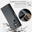 Samsung Galaxy S23 Ultra 5G CaseMe 023 Leather RFID Phone Case (Black) - 6