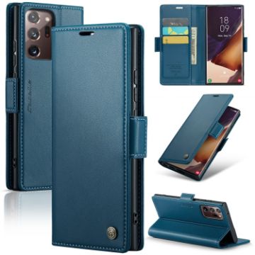 Samsung Galaxy Note20 Ultra CaseMe 023 RFID Leather Case - Blue - 1