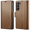 Samsung Galaxy S21+ 5G CaseMe 023 Leather RFID Phone Case (Brown) - 1