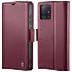 Samsung Galaxy A71 4G CaseMe 023 Leather Phone Case Wine Red RFID - 1
