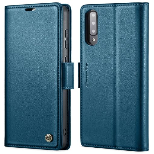 Samsung Galaxy A70/A70s CaseMe 023 RFID Leather Phone Case - Blue - 1