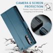 Samsung Galaxy A70/A70s CaseMe 023 RFID Leather Phone Case - Blue - 6