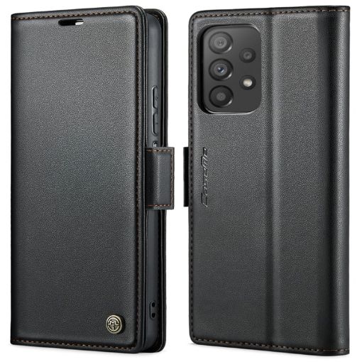 Samsung Galaxy A72 CaseMe 023 Leather Phone Case Black RFID Anti-theft - 1