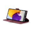 Samsung Galaxy A72 CaseMe 023 Leather Phone Case, Wine Red, RFID Secure - 5