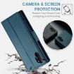 Samsung Galaxy Note10+ CaseMe 023 Butterfly Buckle RFID Leather Case Blue - 6