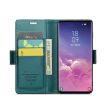 Samsung Galaxy S10 CaseMe 023 Butterfly Buckle RFID Leather Case Blue - 4