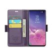 Samsung Galaxy S10 CaseMe 023 Butterfly Buckle RFID Leather Case Purple - 4