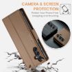 Samsung Galaxy A24 4G CaseMe 023 Leather Phone Case Brown RFID Anti-theft - 6