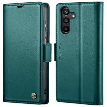 Samsung Galaxy A24 4G CaseMe 023 Butterfly RFID Leather Case Blue - 1