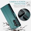Samsung Galaxy A54 5G CaseMe 023 Butterfly Buckle RFID Leather Case Blue - 6