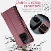 Samsung Galaxy S20 Ultra CaseMe 023 Butterfly Buckle Leather Case (Wine Red) - 6
