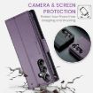 Samsung Galaxy A05s CaseMe 023 Butterfly Buckle RFID Leather Case Purple - 6