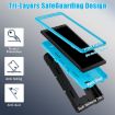 TCL Tab 8 LE/WiFi Silicone Hybrid PC Case with Holder - Black Blue - 4