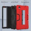 TCL Tab 8 LE/WiFi Red Black Silicone Hybrid PC Case with Holder - 3