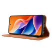 TCL 605/60 SE Brown Leather Phone Case with Magnetic Buckle Retro Texture - 5