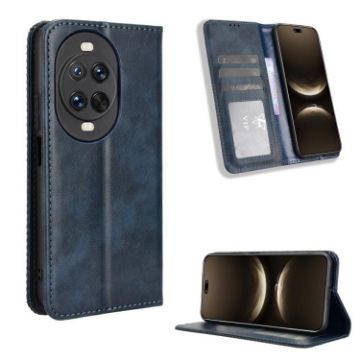 Huawei nova 14 Pro 5G Blue Leather Phone Case with Magnetic Buckle - 1