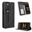 Huawei nova 14 Ultra 5G Black Leather Phone Case with Magnetic Buckle - 1