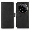 Xiaomi 14 Ultra Black Cow Texture Leather Phone Case - 1