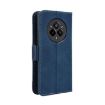 Realme 14 Pro 5G Blue Leather Case with Card Slots - Calf Texture Skin - 3