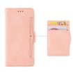 Realme 14 5G Pink Leather Phone Case with Card Slots - Calf Texture - 4