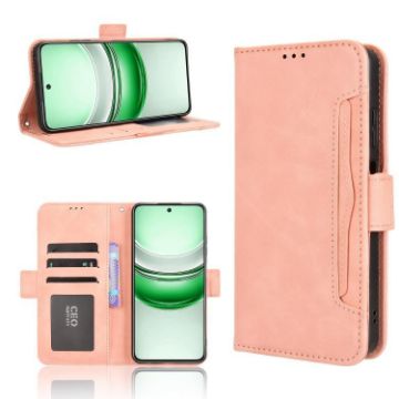 Realme 14x 5G/V70 Pink Leather Phone Case with Card Slots Malaysia - 1