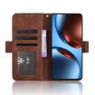 Realme GT 7 5G Brown Leather Phone Case with Card Slots - 6